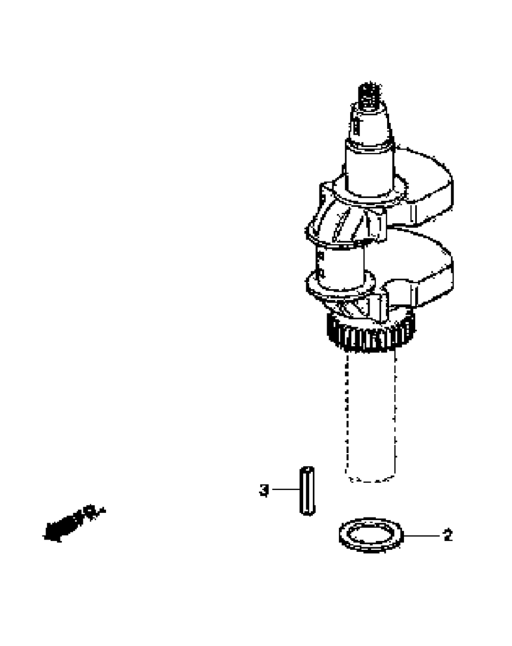 Gxv670 Crankshaft Diagram and Parts List for M54-HN 53BB5ETW750-24-HP Cub Cadet Lawn Tractor